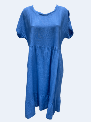 Sara Dress Blue La Strada