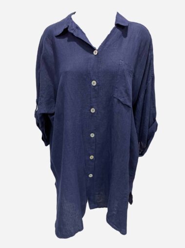 Oversized Shirt Navy La Strada