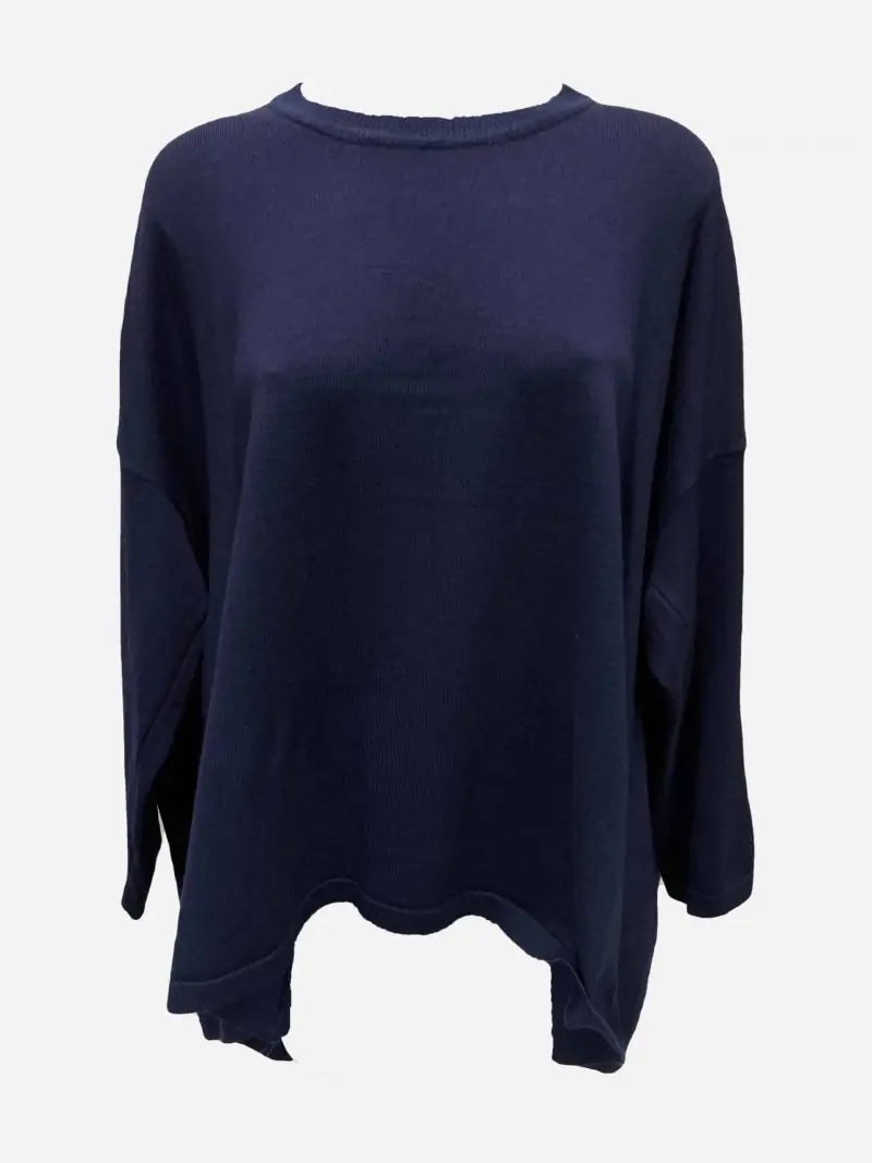 Overthrow Knit - Navy - Worthier - Florence Store