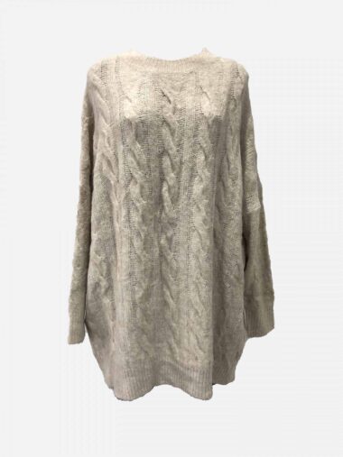 Cable Knit Beige Worthier
