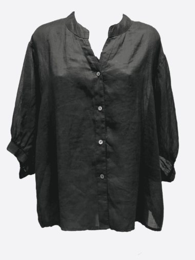 Linen Shirt Black Worthier