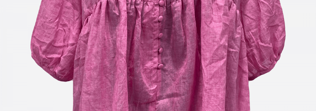 Button Front Top Pink Worthier