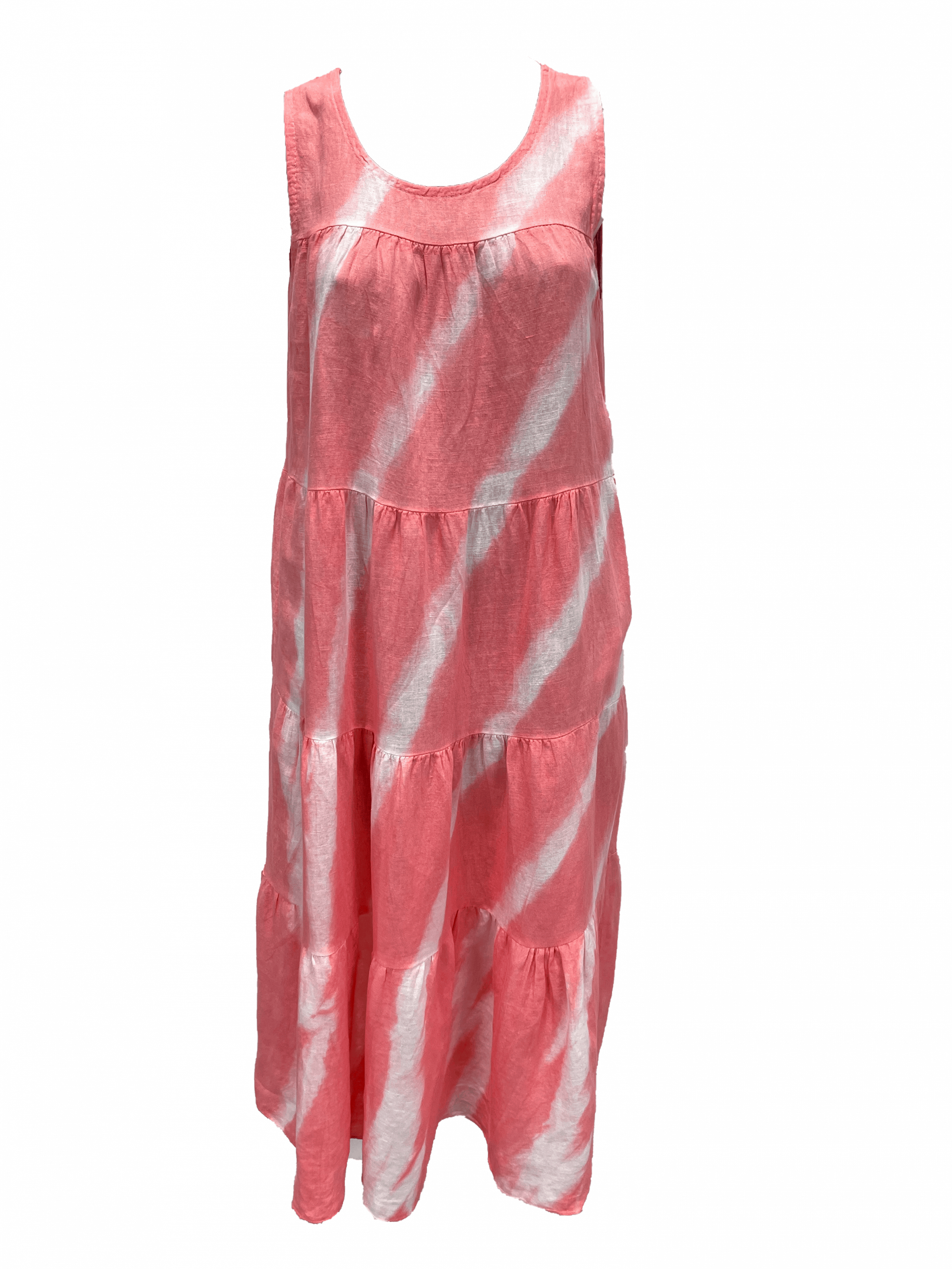 Linen Zohey Dress Watermelon La Strada