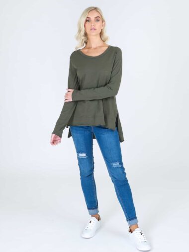 Strumpet Top Green 3rd Story Clothing