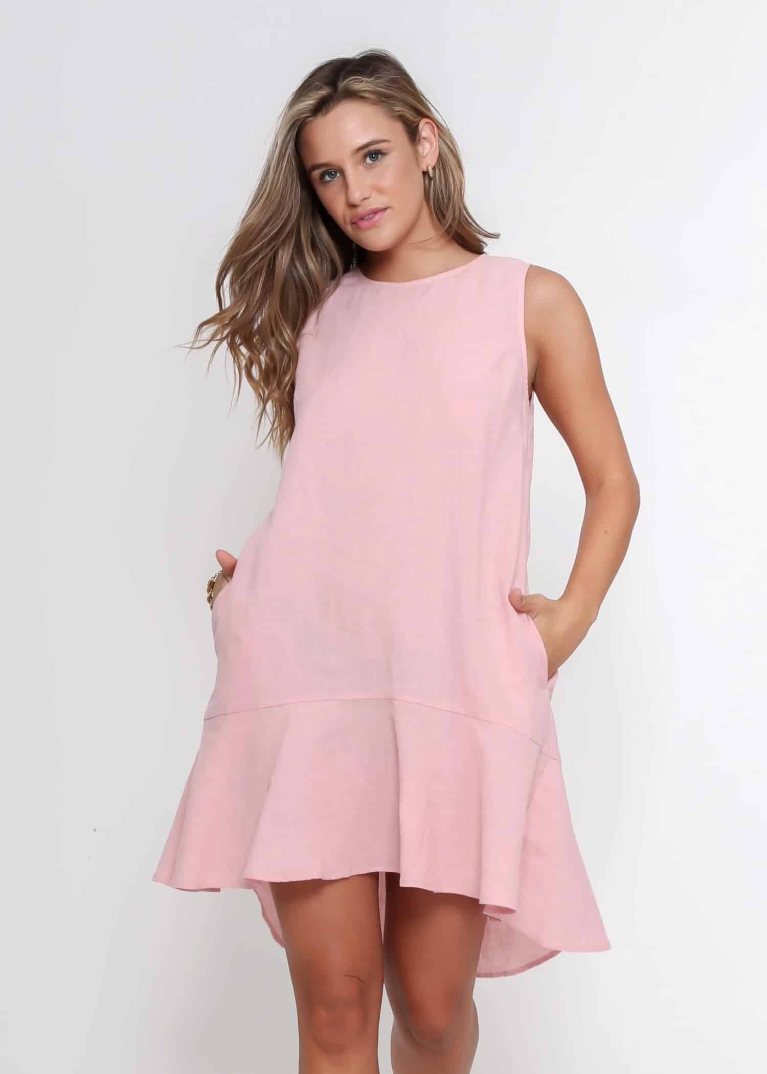 Block Dress Blush Leoni